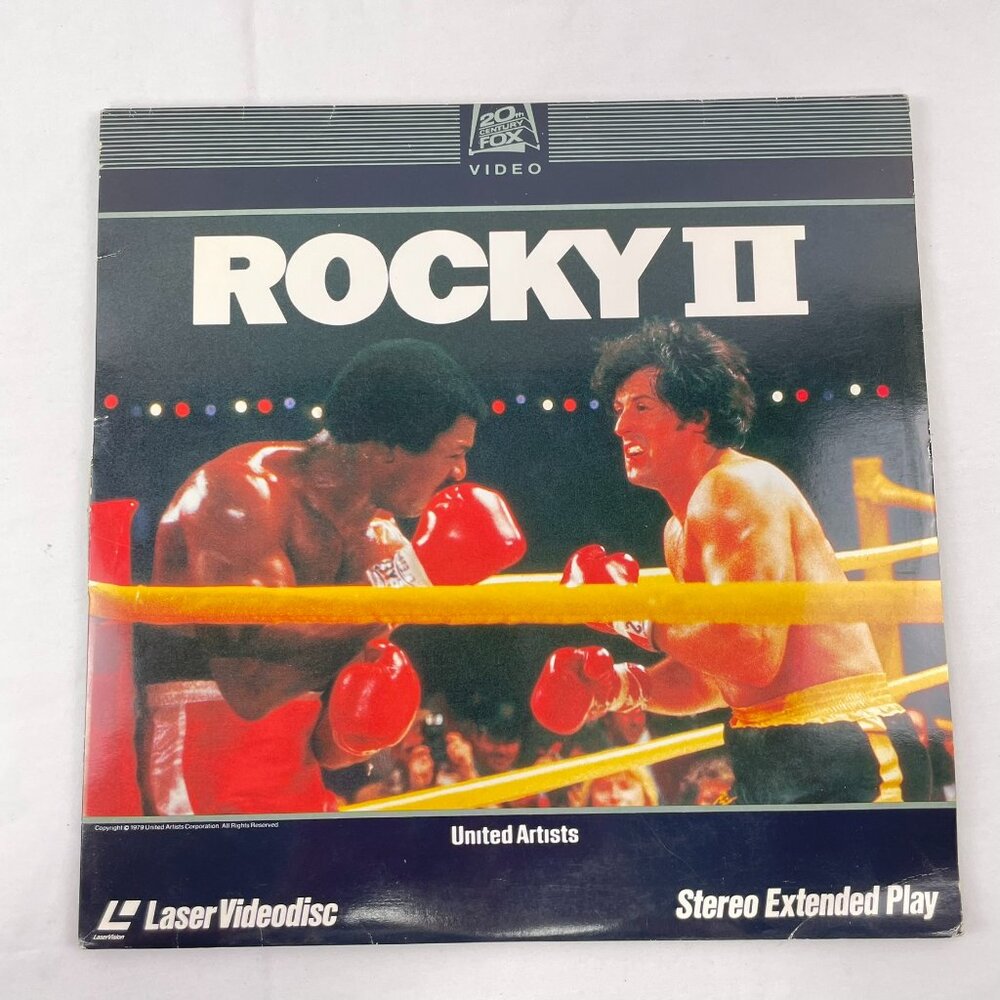 20th Century Fox Home Video 1982 Rocky II Laserdisc LD Rare Collectible 4565-80